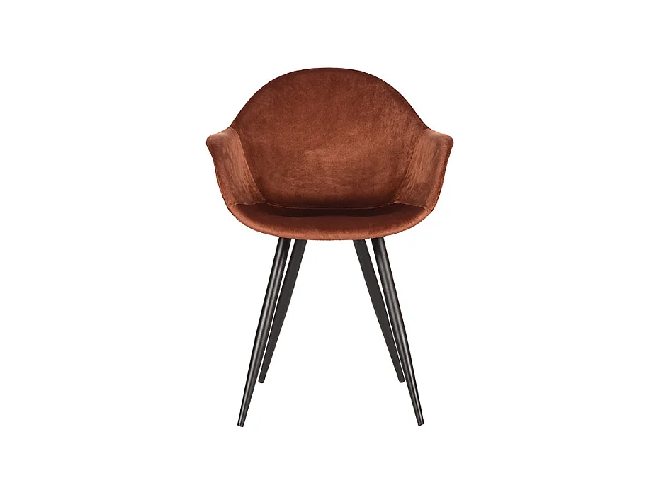 Eetkamerstoel Forli - Rust - Fluweel - set van 2