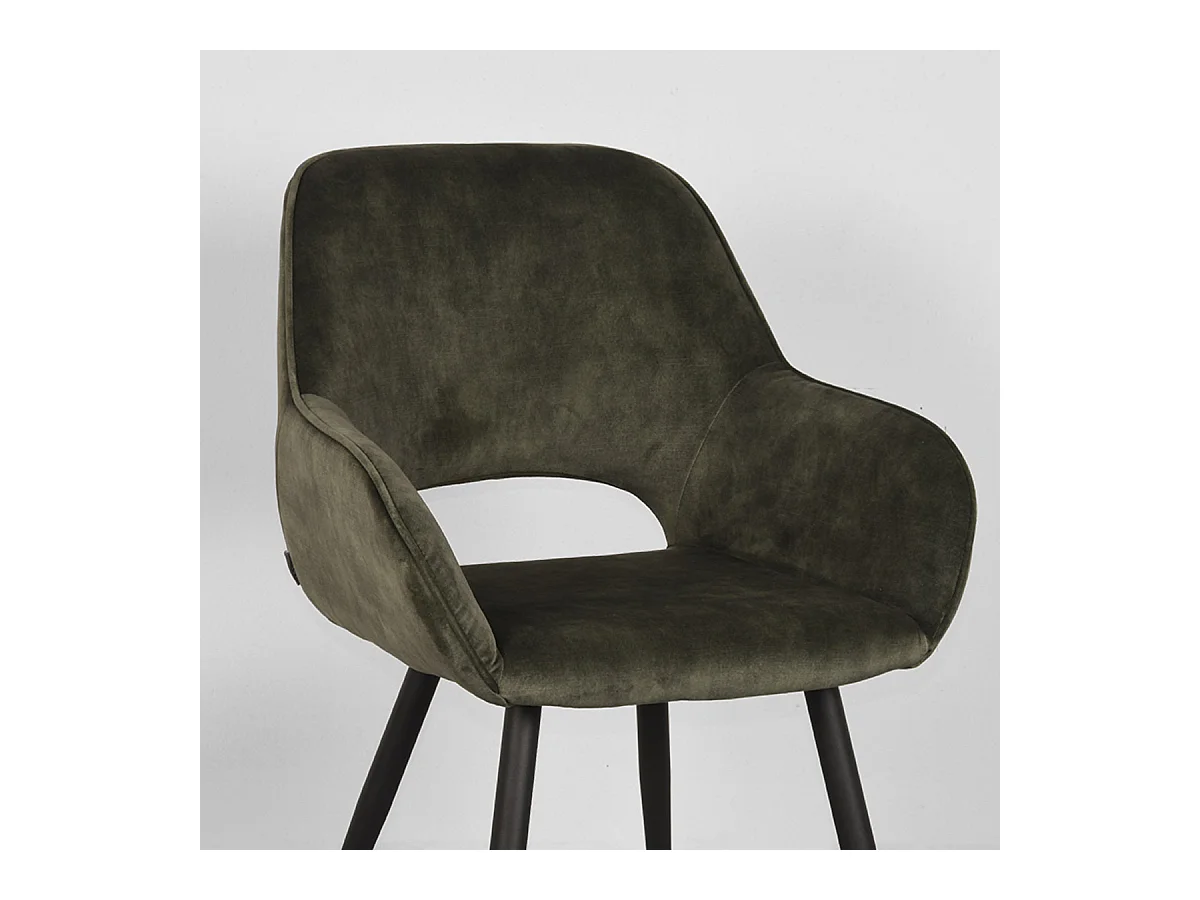 Chaise de salle à manger Fer - 58x57x87 cm - lot de 2