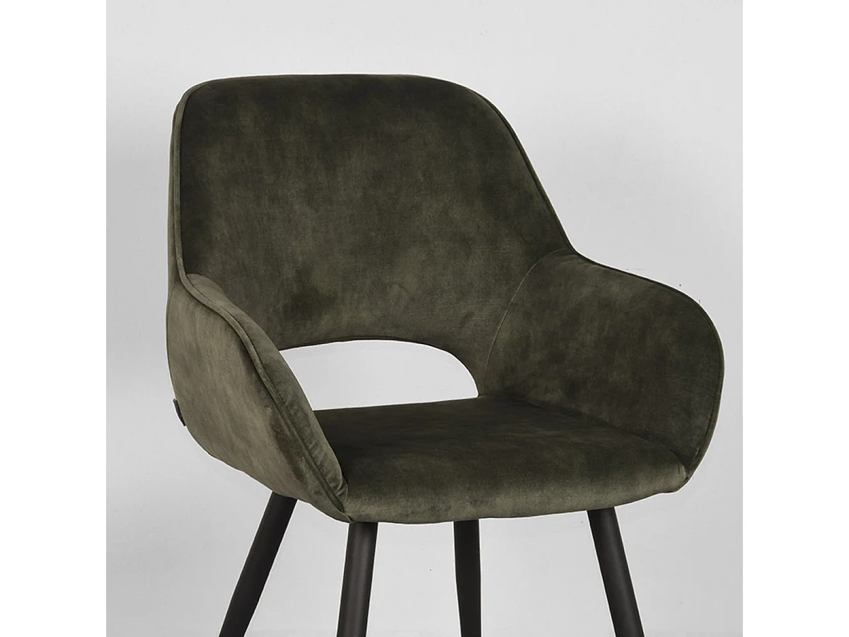 Chaise de salle à manger Fer - 58x57x87 cm - lot de 2