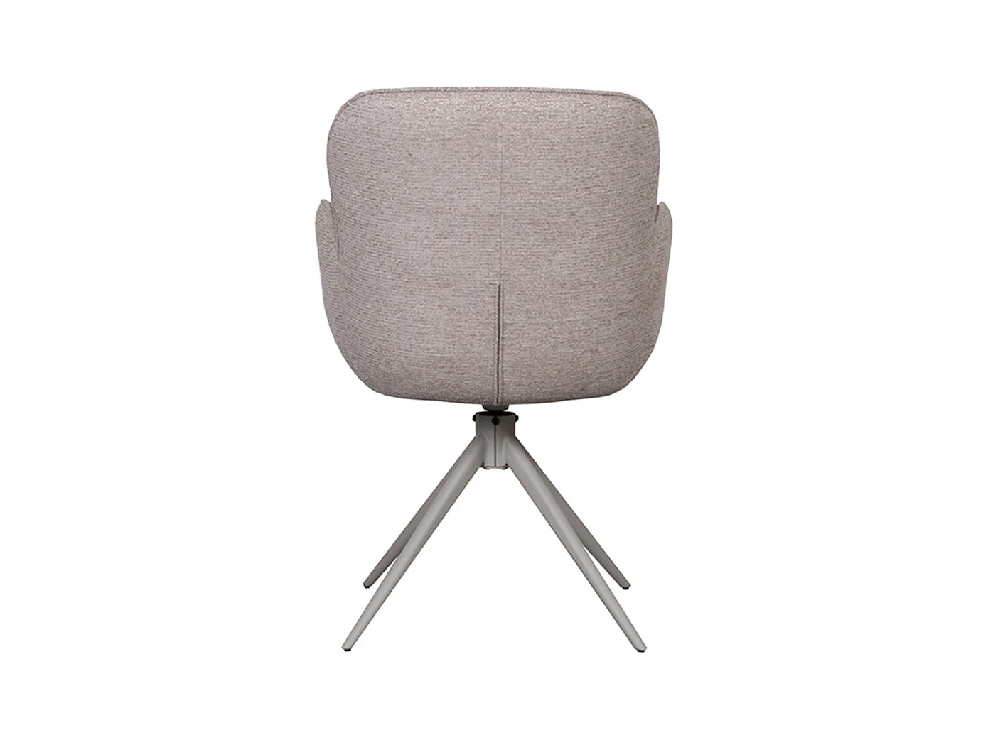 Chaise de salle à manger Lasse - Marron - Microfibre - Lot de 2