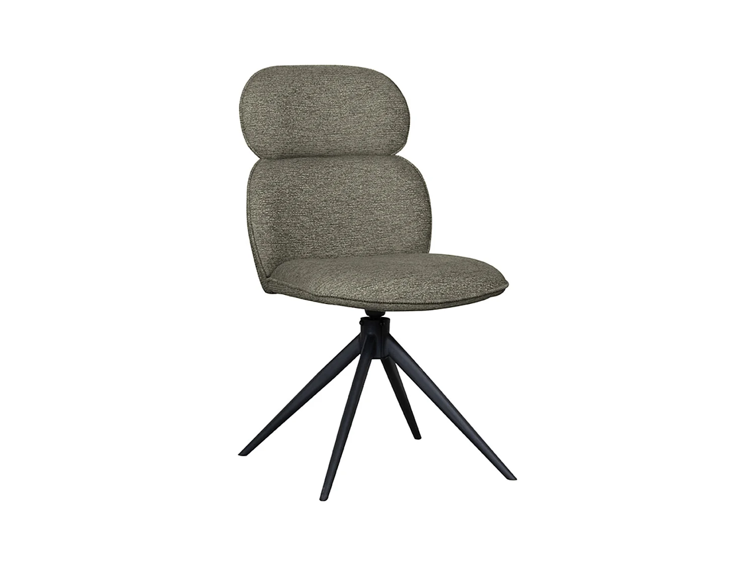 Chaise de salle à manger Finn - Gris truffe - Boucle - lot de 2