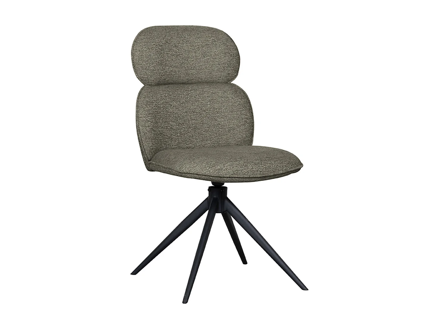 Chaise de salle à manger Finn - Gris truffe - Boucle - lot de 2