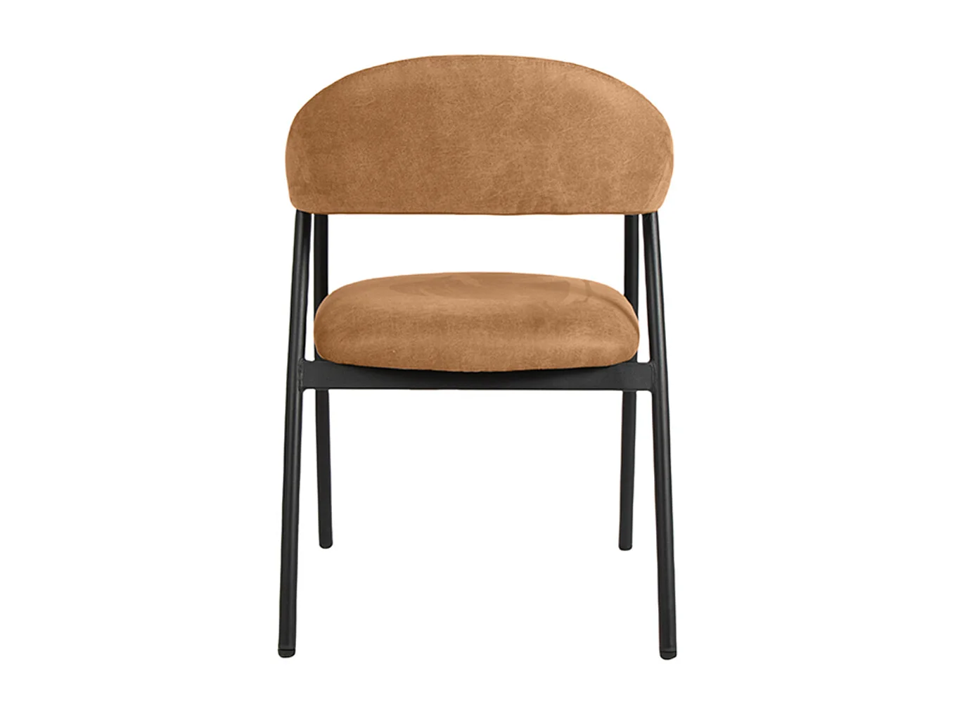 Chaise de salle à manger Amaze - Cognac - Micro Suede - lot de 2