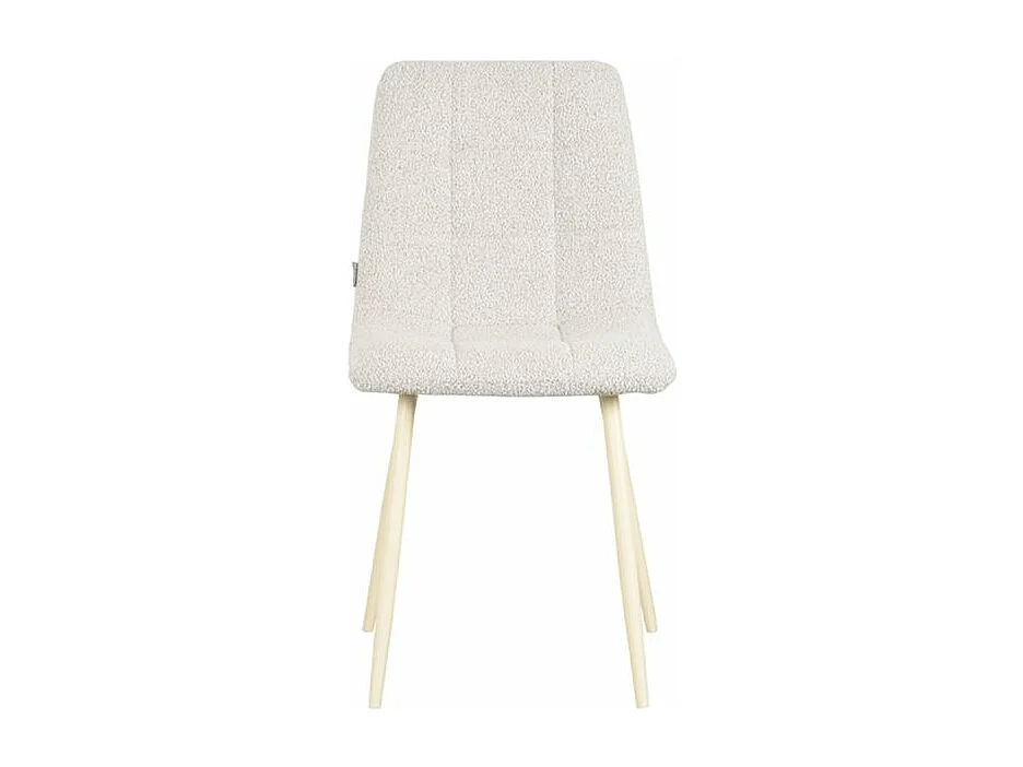 Chaise de salle à manger Nino 54x45x89 cm - Naturel - Tissu - Lot de 2