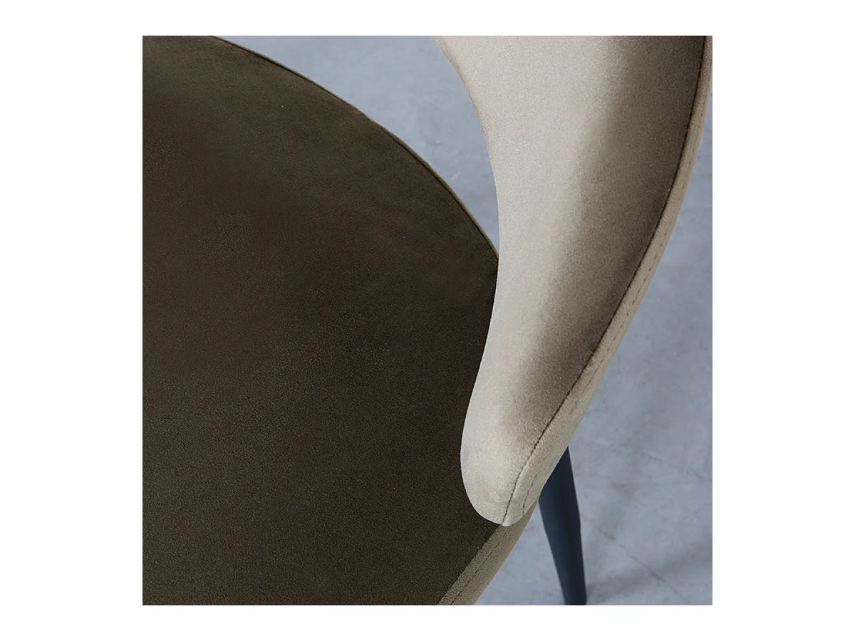 Chaise de salle à manger Bliss - Hunter - Velours - lot de 2