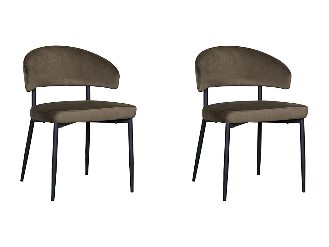 Eetkamerstoel Bliss - Hunter - Fluweel - set van 2