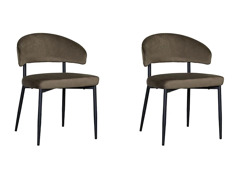 Eetkamerstoel Bliss - Hunter - Fluweel - set van 2