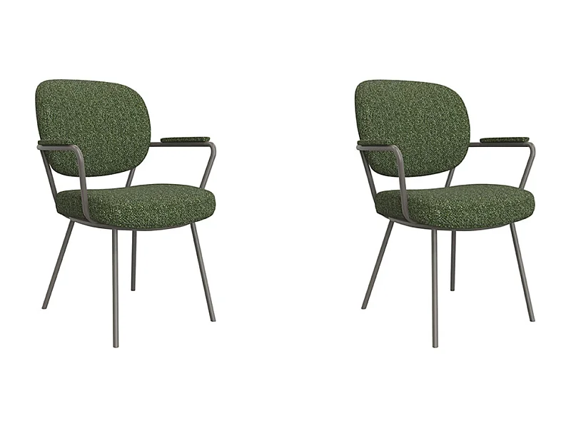 Esszimmerstuhl Lausanne - Forest - Boucle - 2er-Set