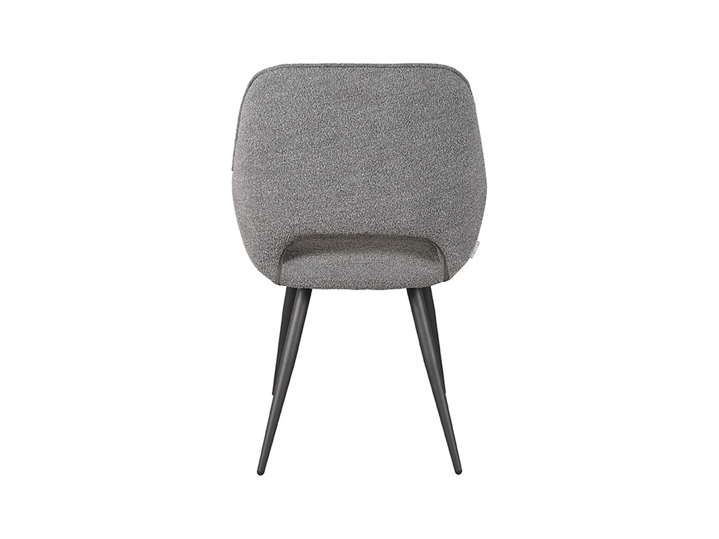 Chaise de salle à manger Fer 58x57x87 cm - Boucle grise - lot de 2