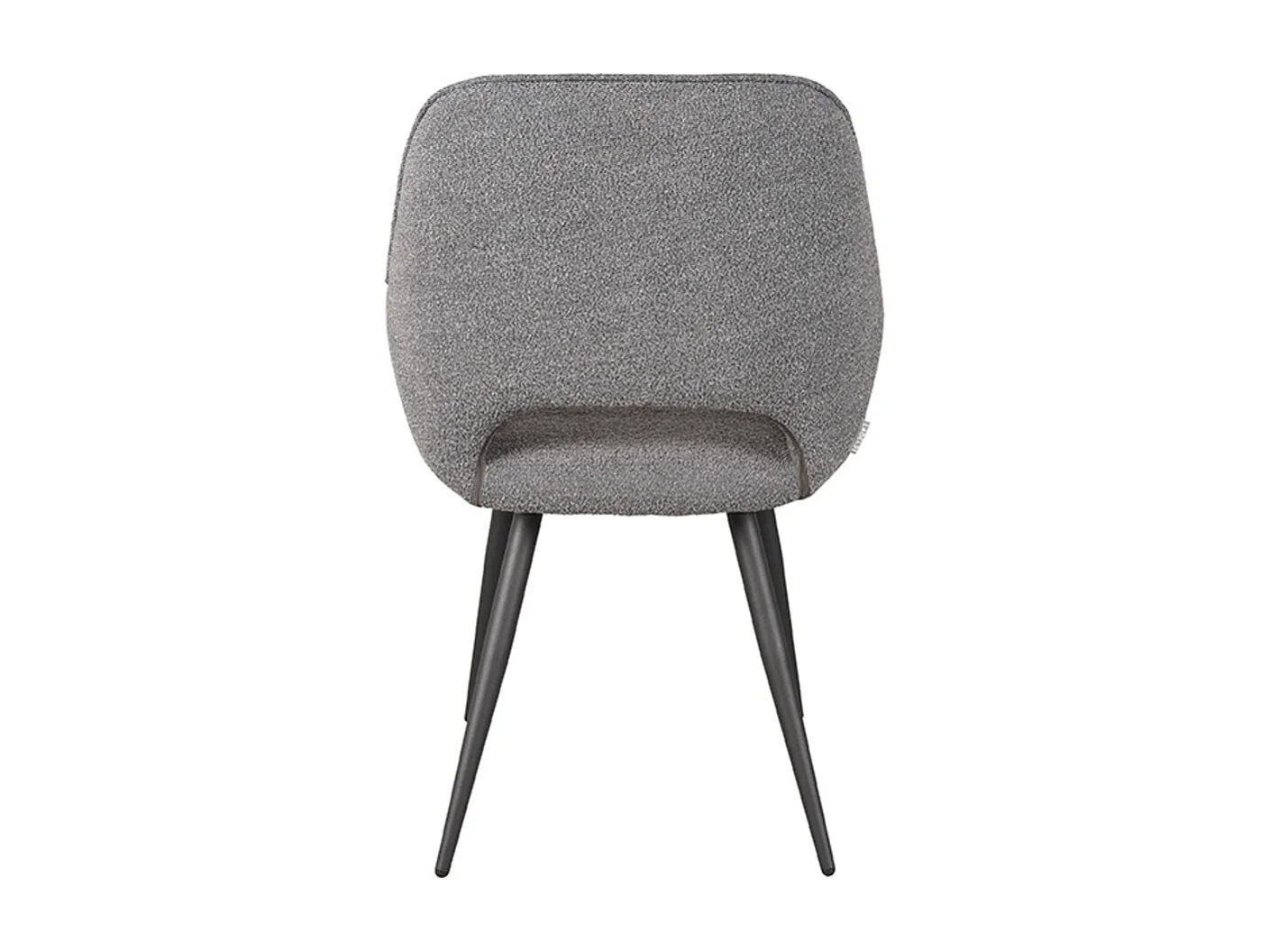 Chaise de salle à manger Fer 58x57x87 cm - Boucle grise - lot de 2