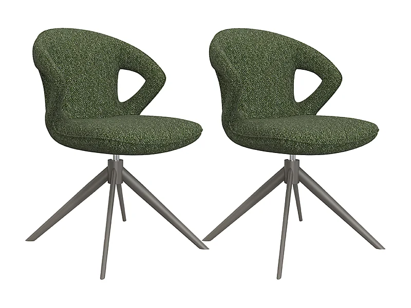 Chaise de salle à manger Zurich - Forest - Boucle - lot de 2