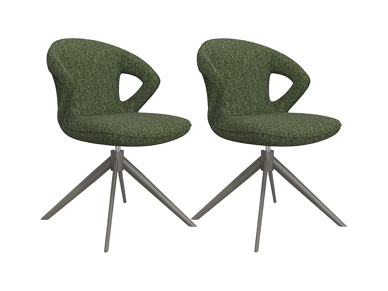 Chaise de salle à manger Zurich - Forest - Boucle - lot de 2