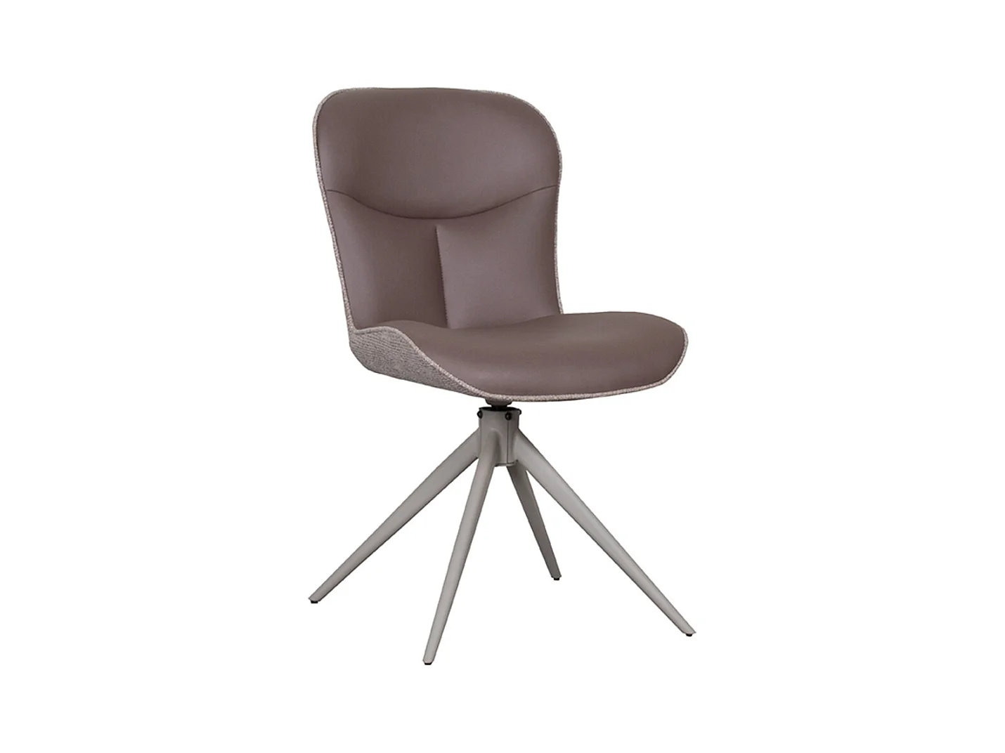 Chaise de salle à manger Thorben - Marron - Microfibre - Lot de 2
