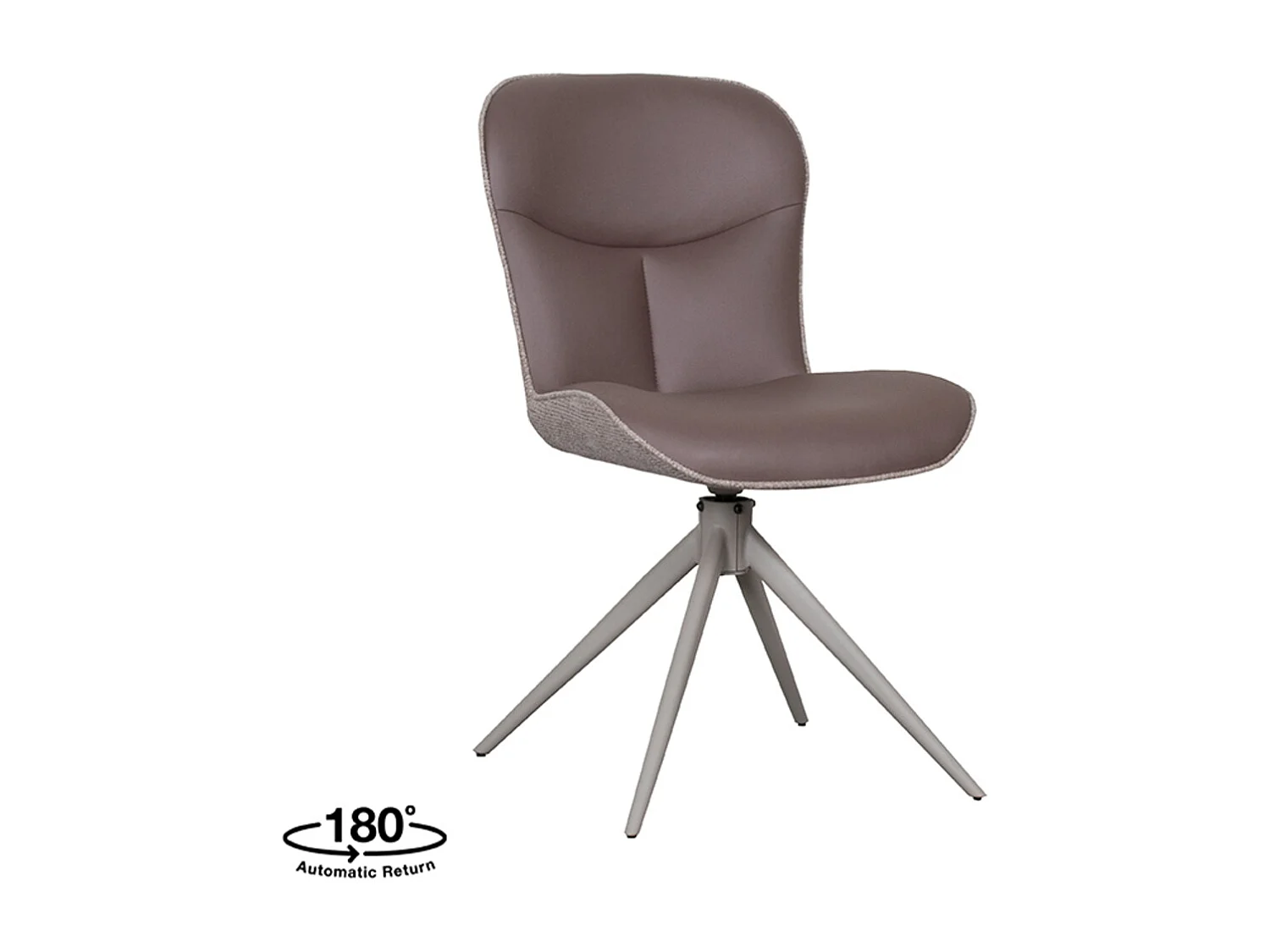 Chaise de salle à manger Thorben - Marron - Microfibre - Lot de 2