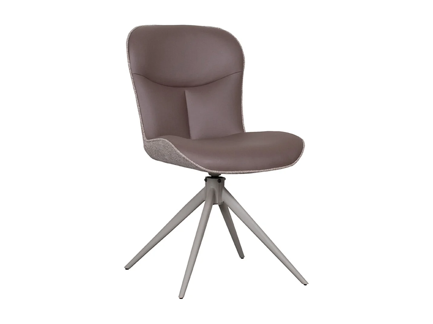 Chaise de salle à manger Thorben - Marron - Microfibre - Lot de 2