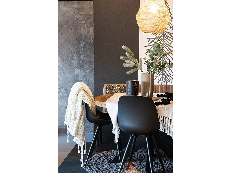 Esszimmerstuhl Monza - Schwarz - Kunststoff - 2er-Set