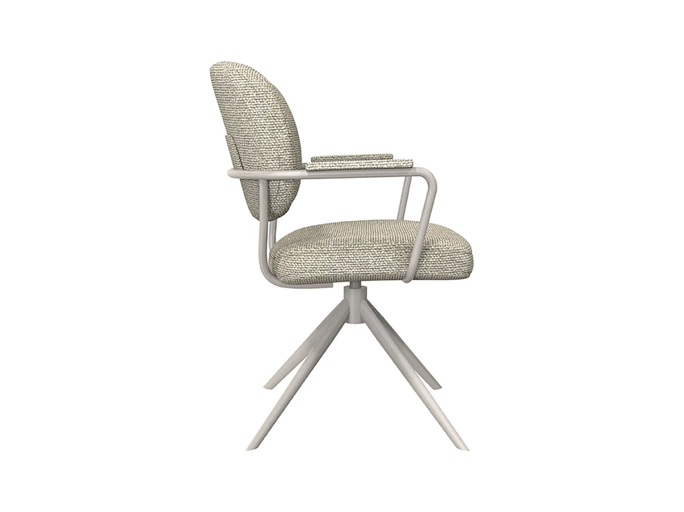Chaise de salle à manger Basel - Naturel - Boucle - lot de 2