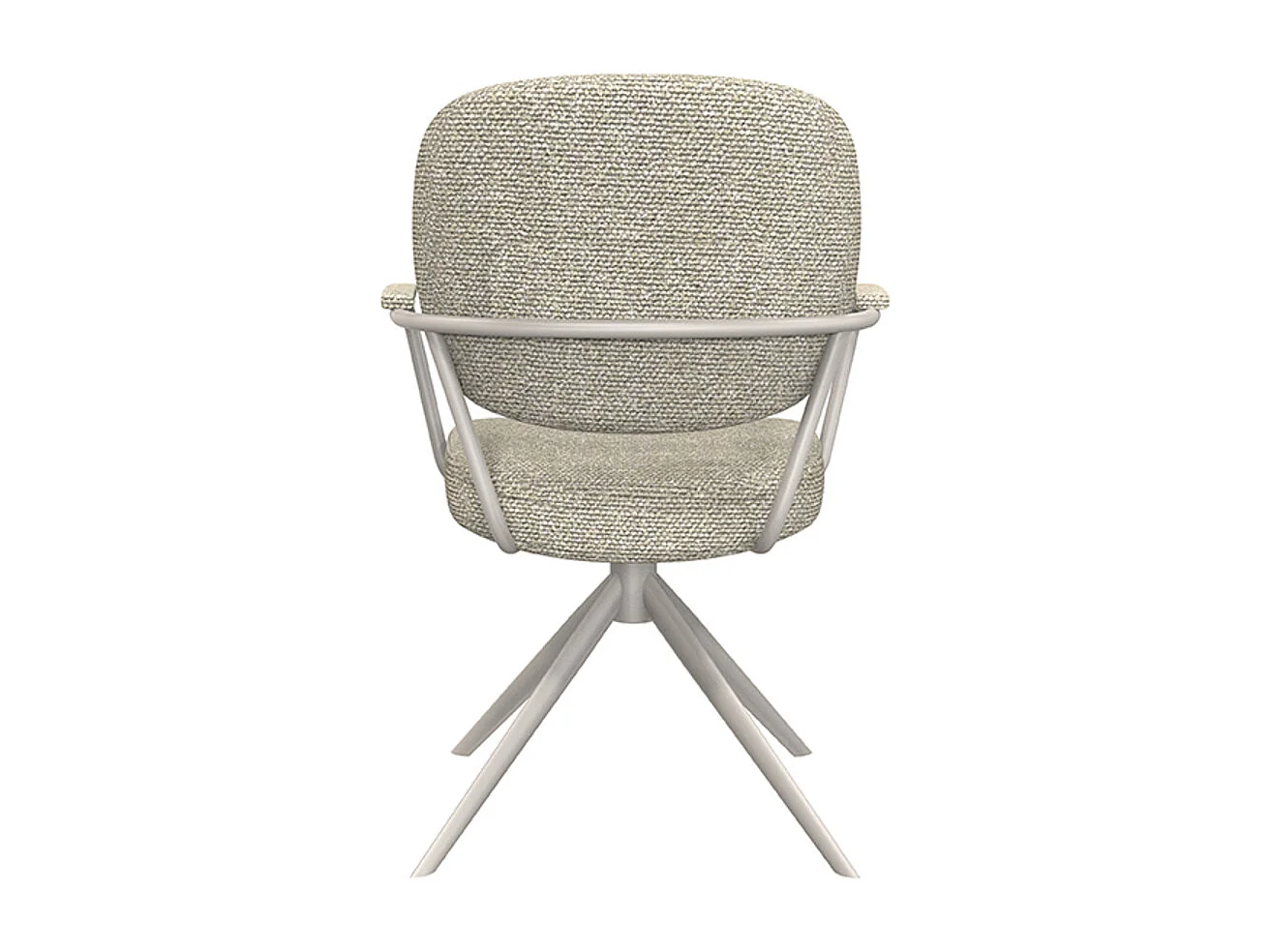 Silla de comedor Basel - Natural - Boucle - juego de 2