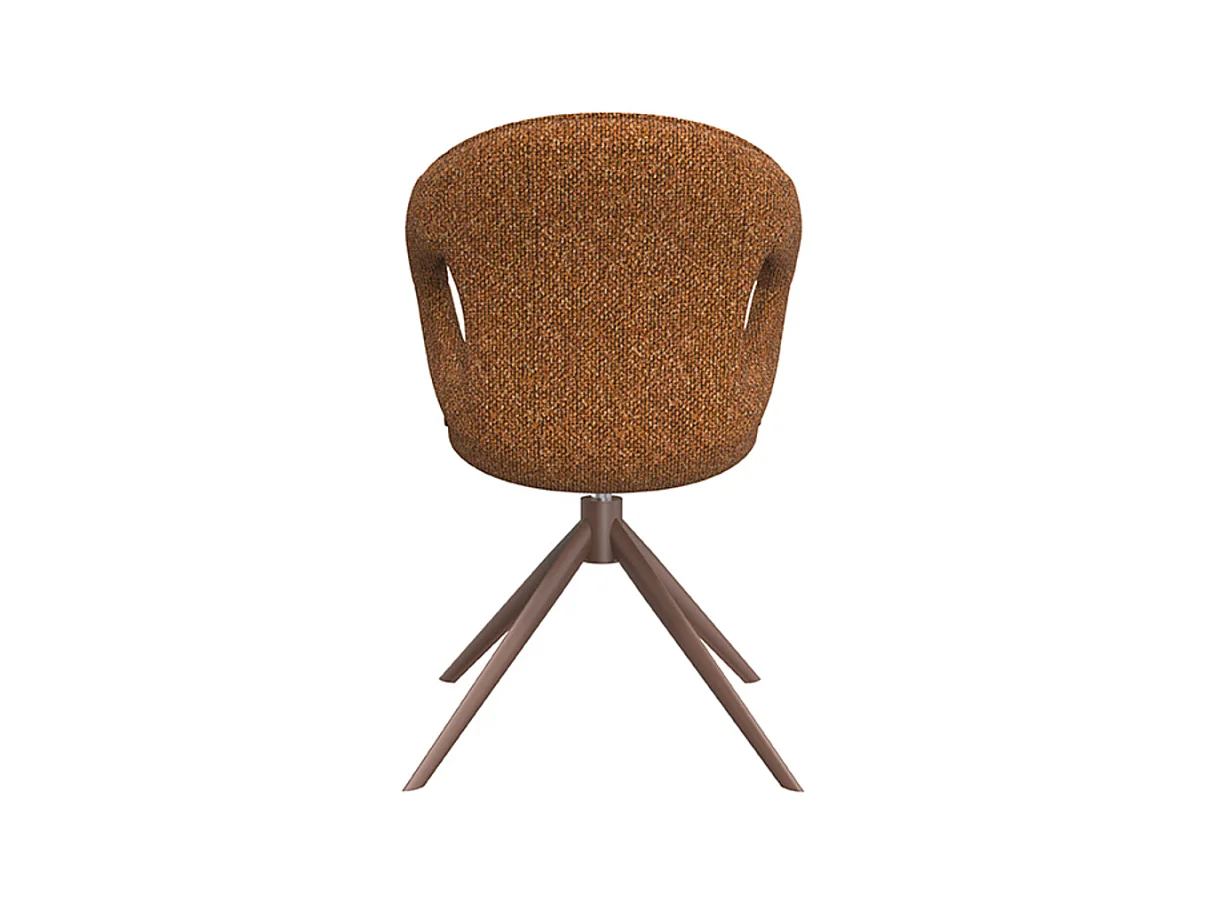 Chaise de salle à manger Zurich - Corail - Boucle - lot de 2