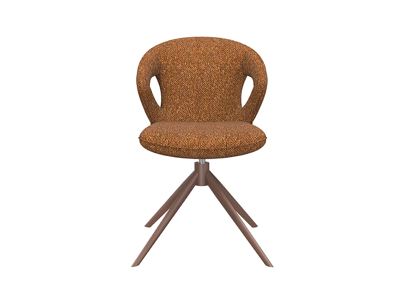 Chaise de salle à manger Zurich - Corail - Boucle - lot de 2