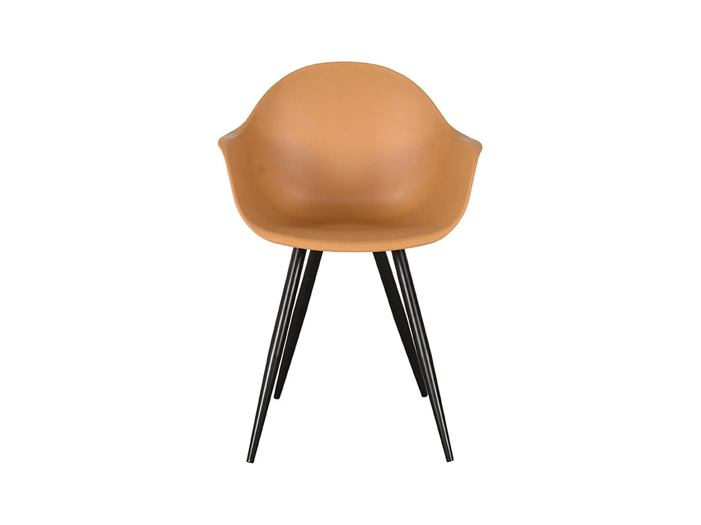 Eetkamerstoel Luca - 58x54x85cm - Geel - set van 2