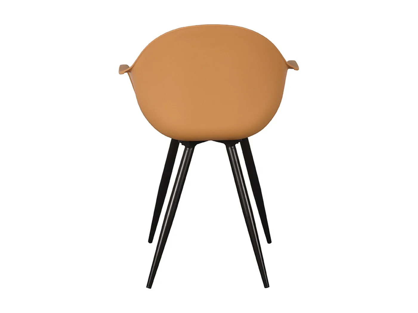 Chaise de salle à manger Luca - 58x54x85cm - Jaune - lot de 2