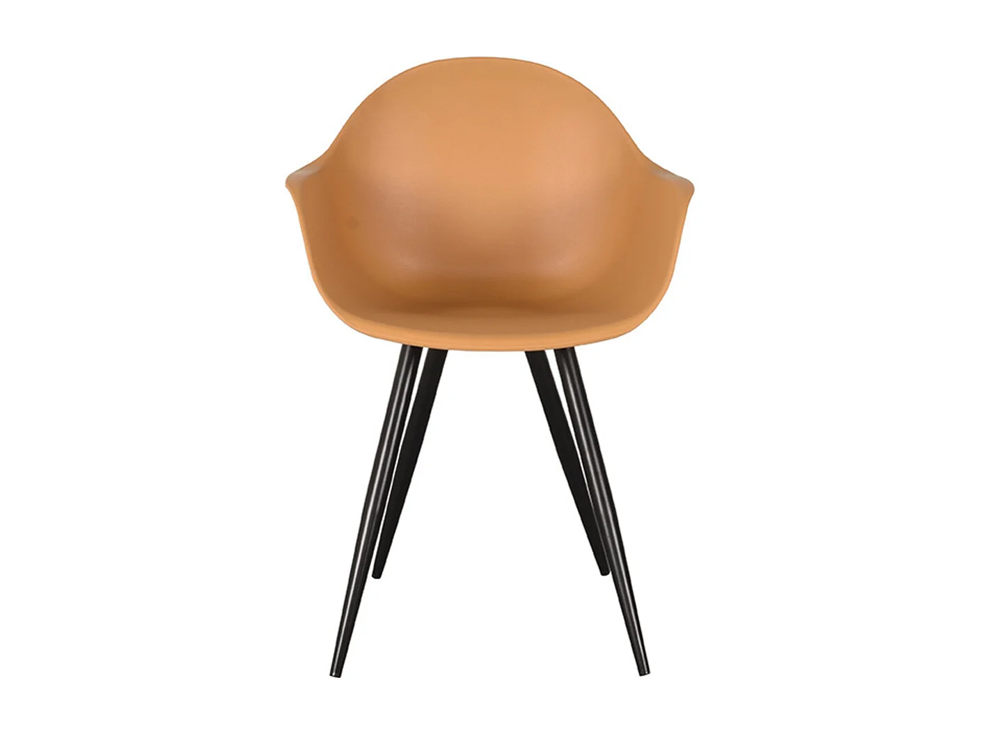 Chaise de salle à manger Luca - 58x54x85cm - Jaune - lot de 2