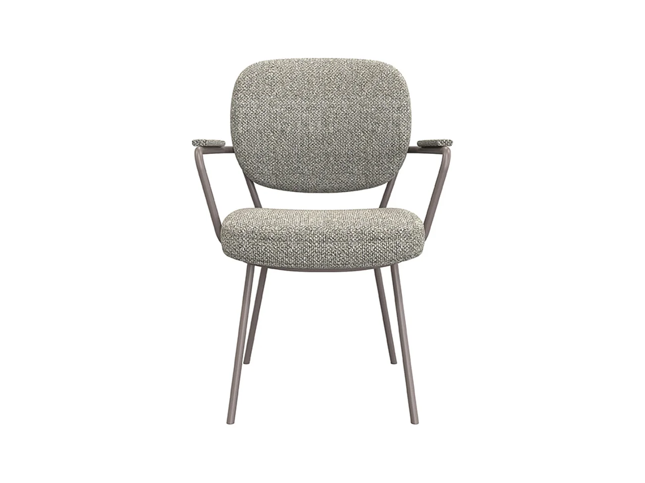 Esszimmerstuhl Lausanne - Trüffelgrau - Boucle - 2er-Set