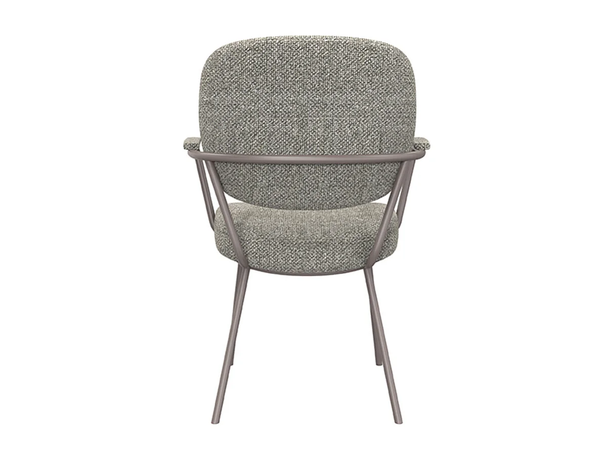 Chaise de salle à manger Lausanne - Gris truffe - Boucle - lot de 2