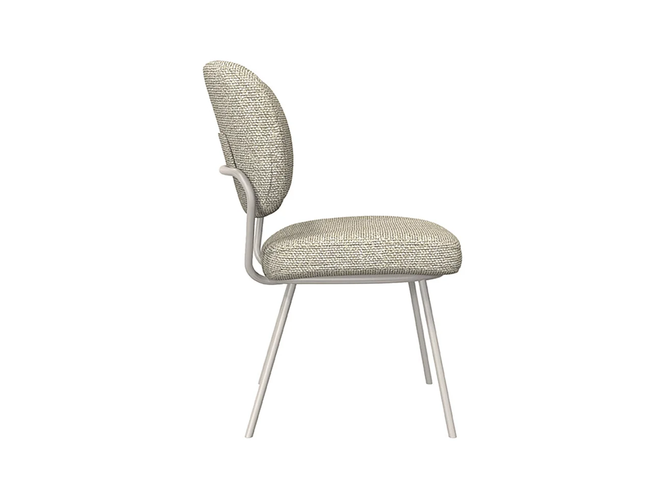 Chaise de salle à manger Singapour - Naturel - Boucle - lot de 2