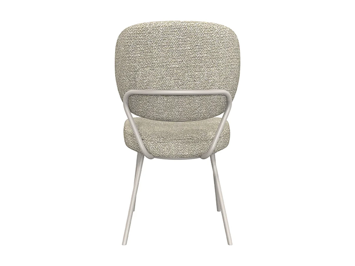 Chaise de salle à manger Singapour - Naturel - Boucle - lot de 2