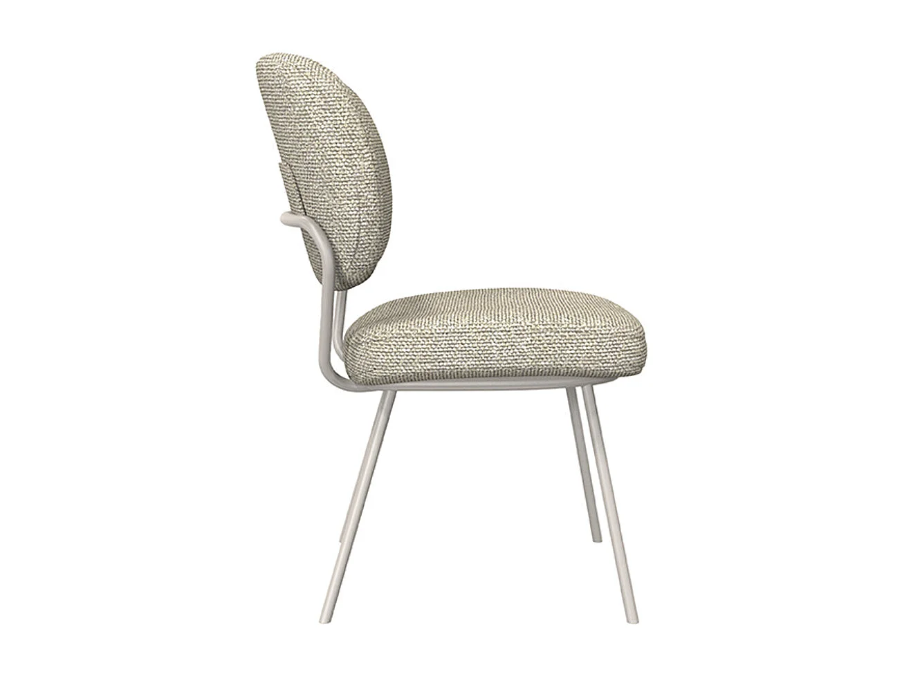 Chaise de salle à manger Singapour - Naturel - Boucle - lot de 2