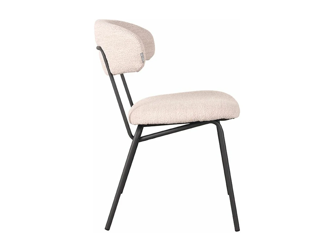 Eetkamerstoel Zack - Naturel - Stof - set van 2