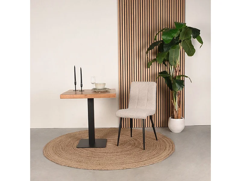 Esszimmerstuhl Sam 57x45x86 cm - Natur - Stoff - 2er-Set