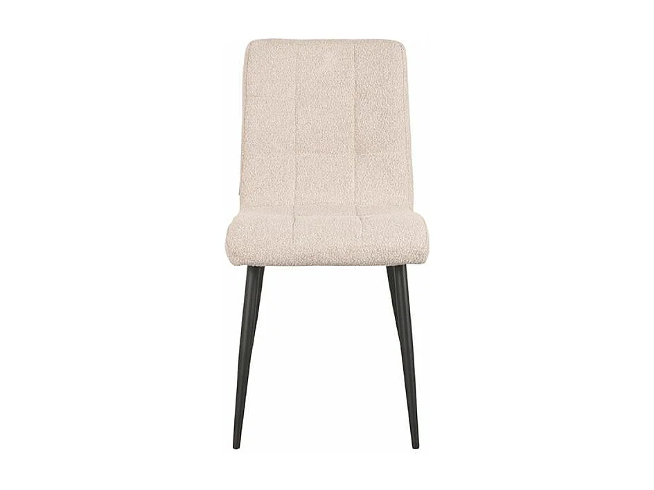 Chaise de salle à manger Sam 57x45x86 cm - Naturel - Tissu - Lot de 2