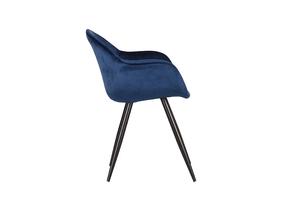 Eetkamerstoel Forli - Blauw - Fluweel - set van 2