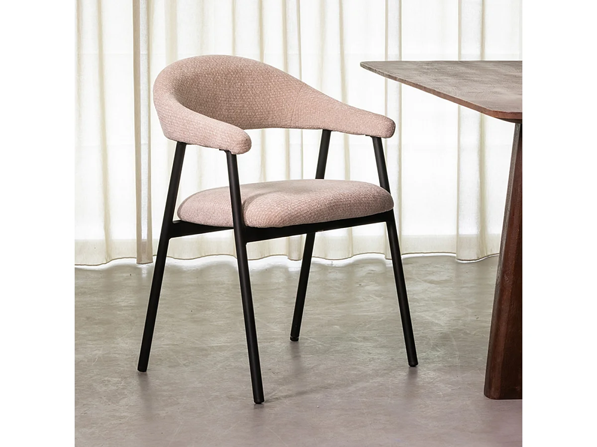 Chaise de salle à manger Amaze - Naturel - Elite - lot de 2