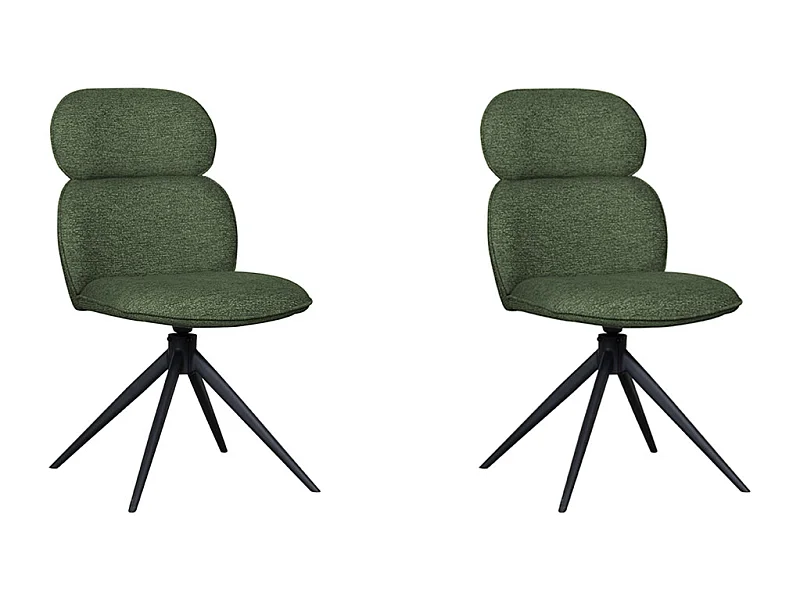 Chaise de salle à manger Finn - Forest - Boucle - lot de 2