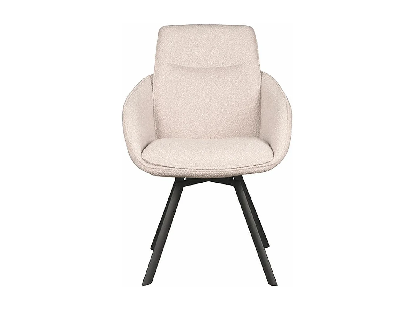 Eetkamerstoel Beauty - Naturel - Boucle - set van 2