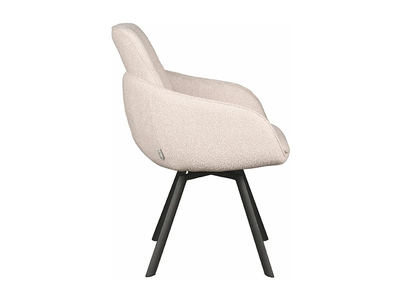 Eetkamerstoel Beauty - Naturel - Boucle - set van 2