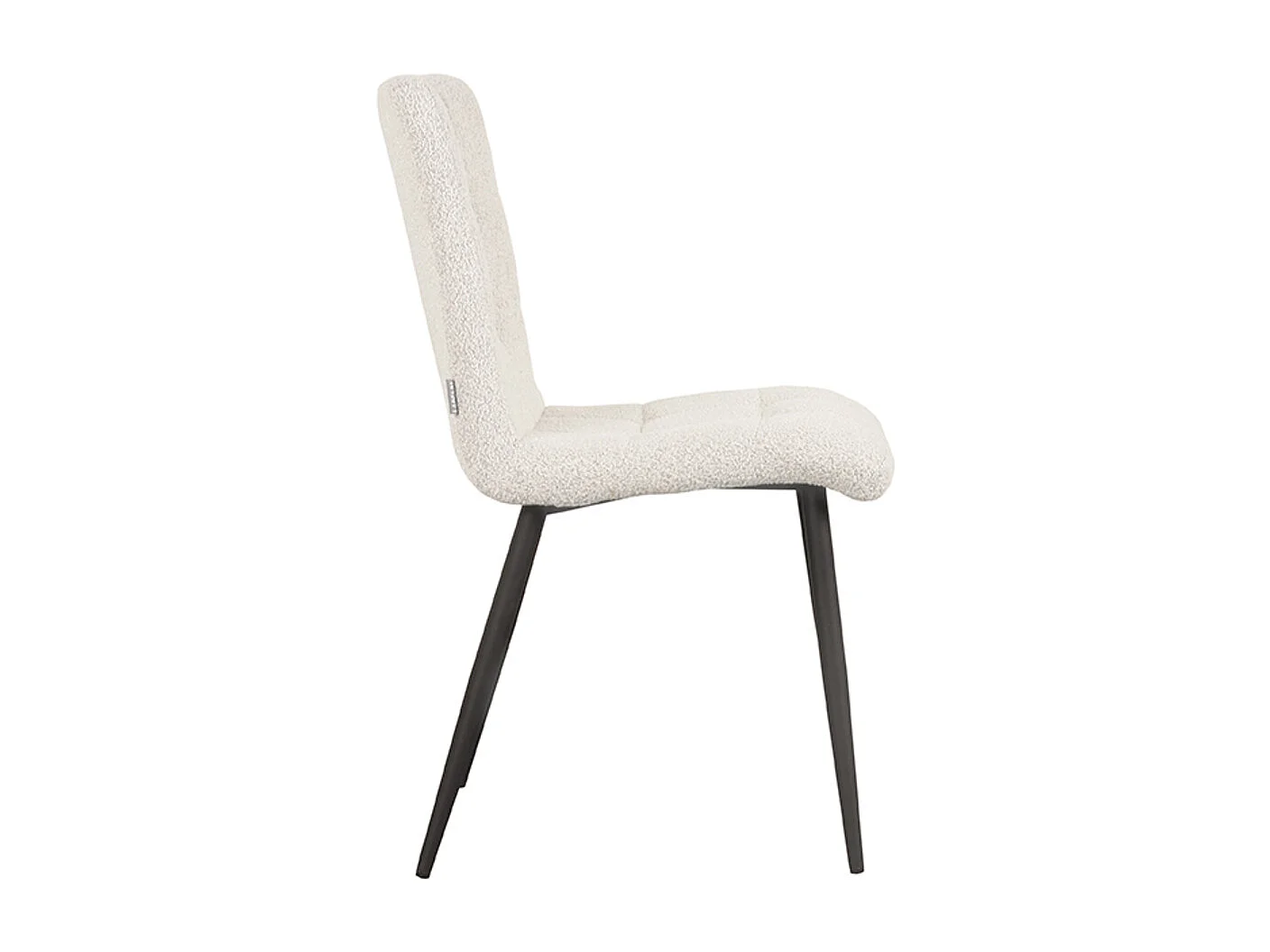 Chaise de salle à manger Sam 57x45x86 cm - Naturel - Tissu - Lot de 2