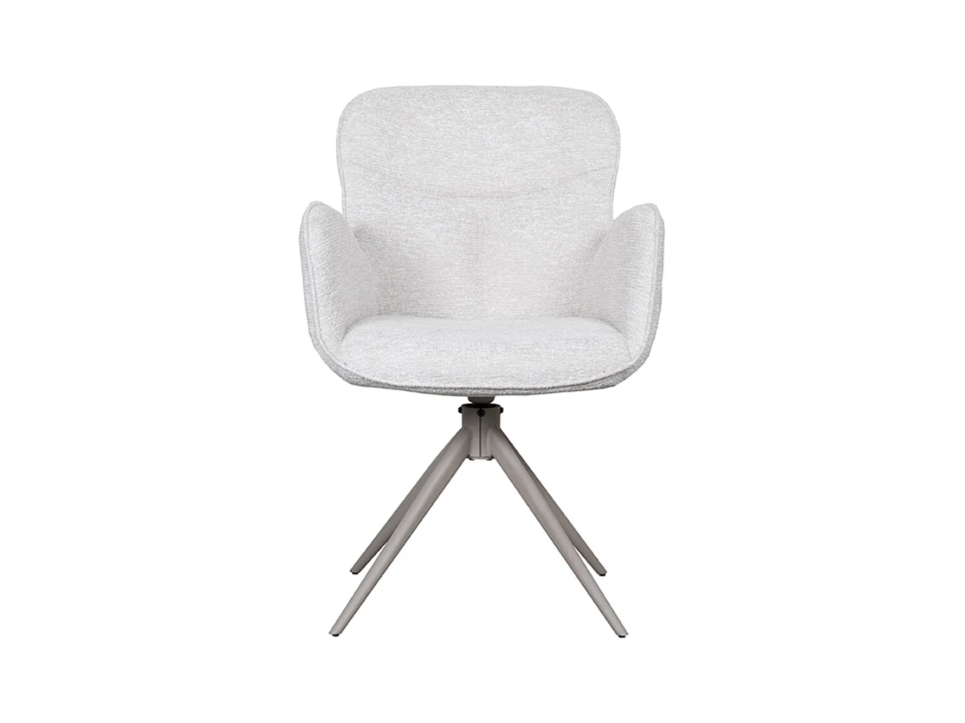 Chaise de salle à manger Lasse - Naturel - Tissu - lot de 2