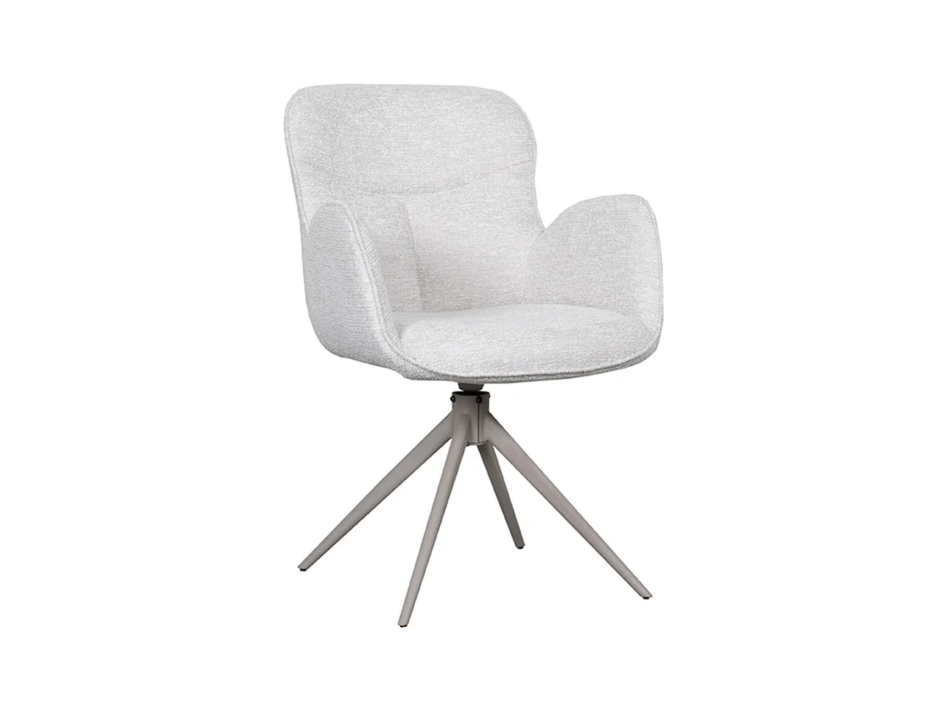 Chaise de salle à manger Lasse - Naturel - Tissu - lot de 2