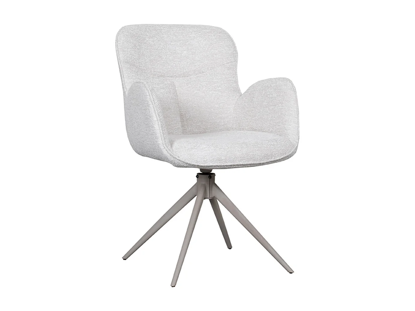 Chaise de salle à manger Lasse - Naturel - Tissu - lot de 2