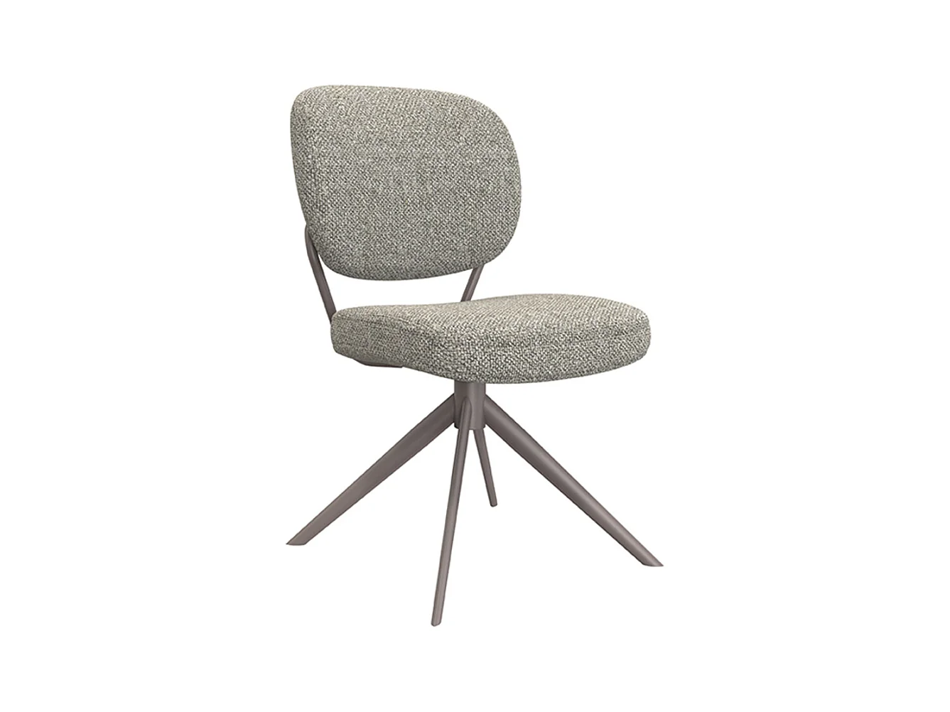 Chaise de salle à manger Geneva - Gris truffe - Boucle - lot de 2