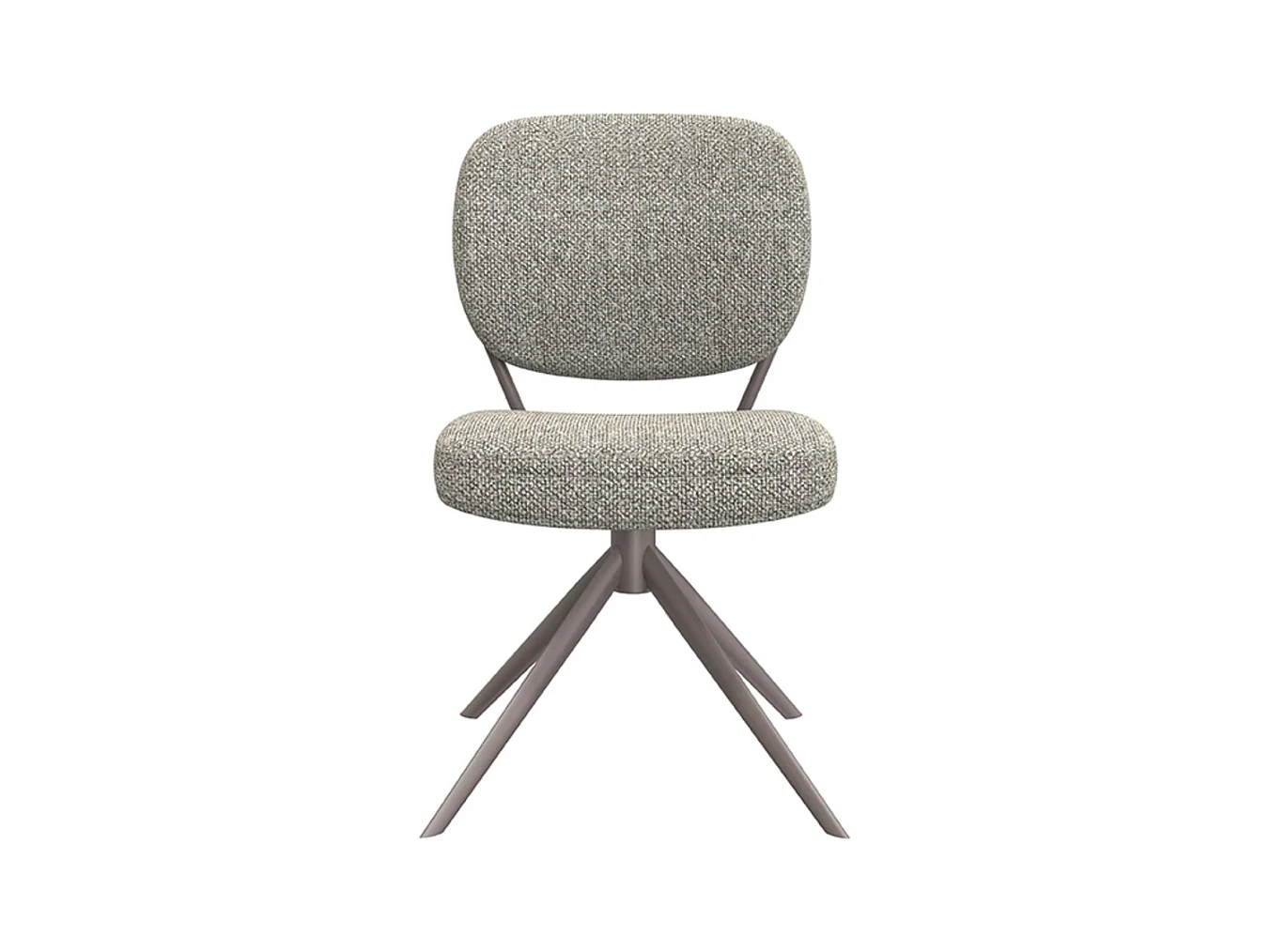 Chaise de salle à manger Geneva - Gris truffe - Boucle - lot de 2