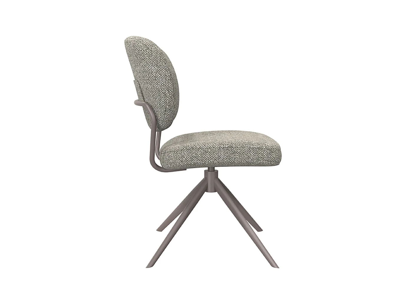 Chaise de salle à manger Geneva - Gris truffe - Boucle - lot de 2