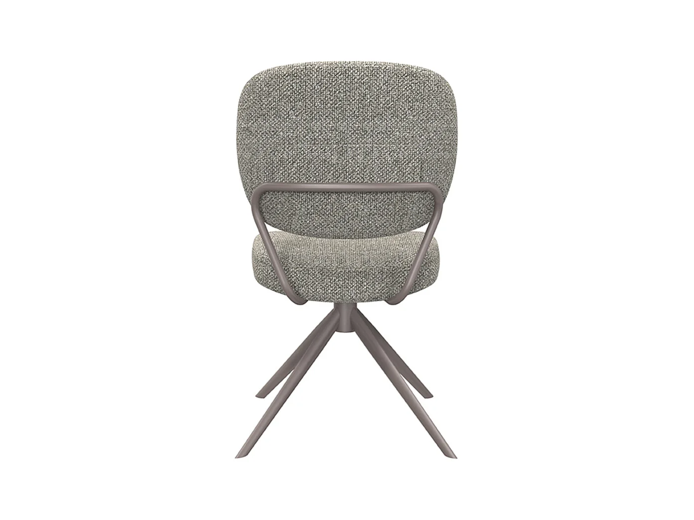 Chaise de salle à manger Geneva - Gris truffe - Boucle - lot de 2