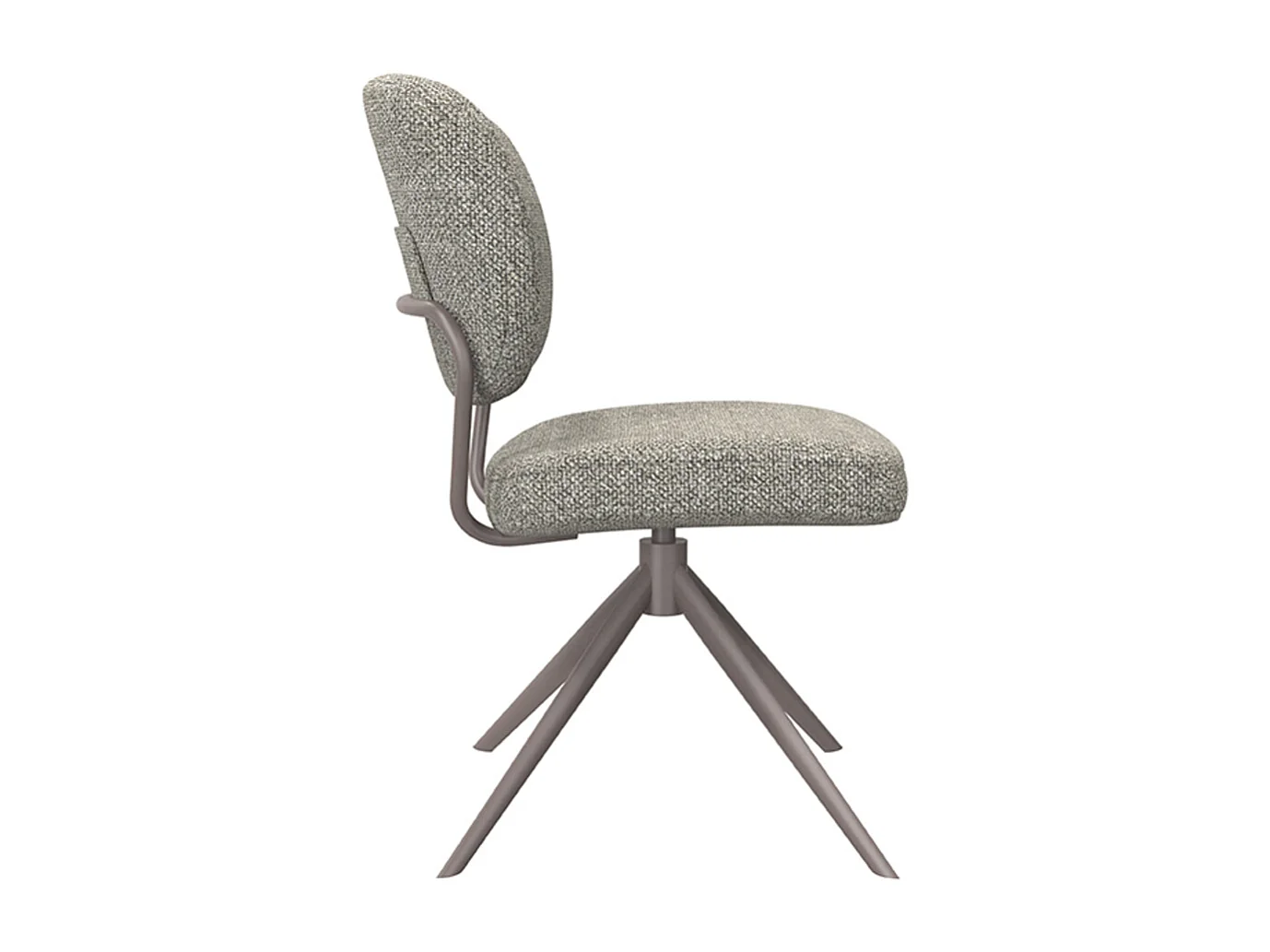 Chaise de salle à manger Geneva - Gris truffe - Boucle - lot de 2