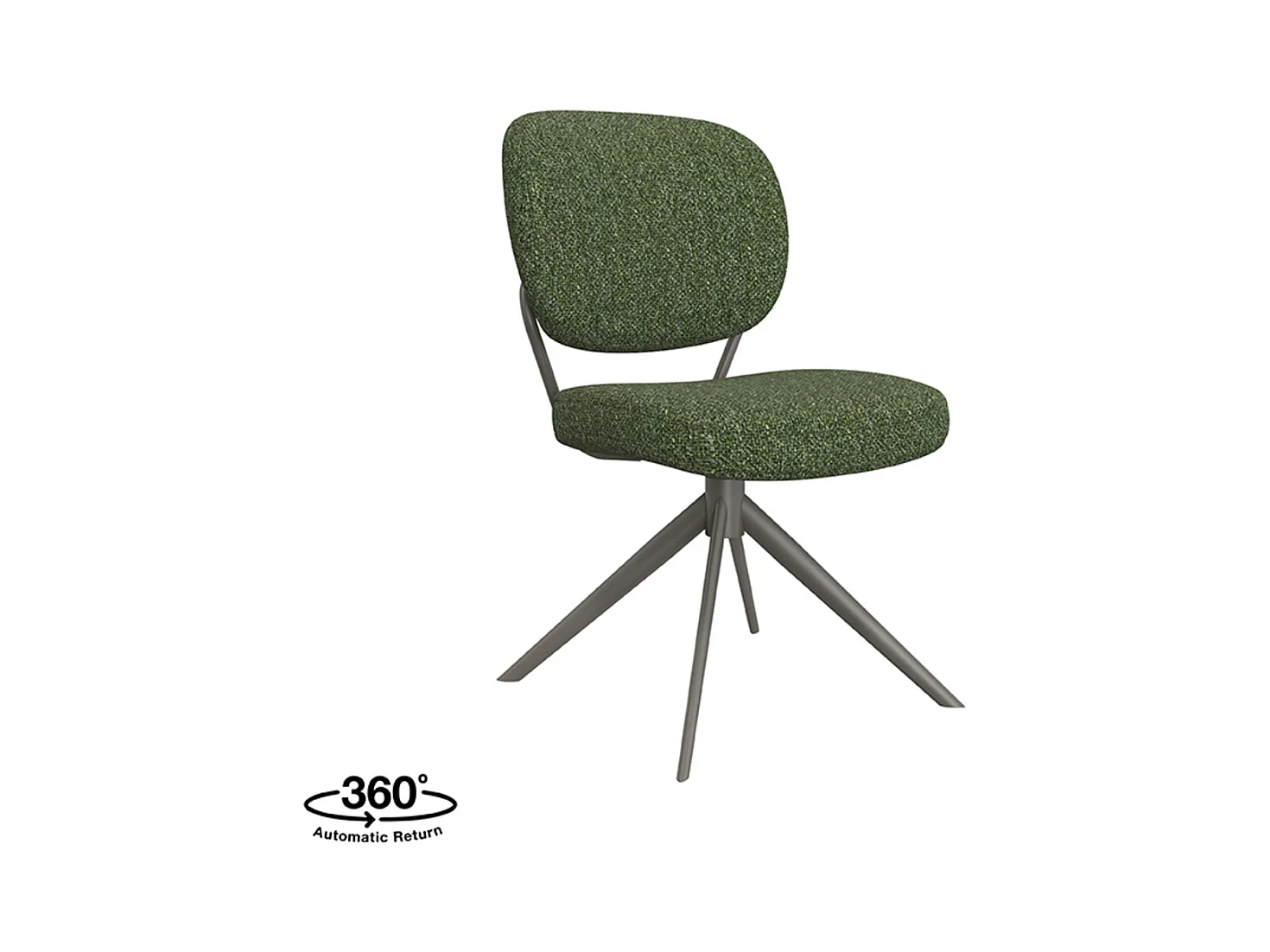 Chaise de salle à manger Geneva - Forest - Boucle - lot de 2